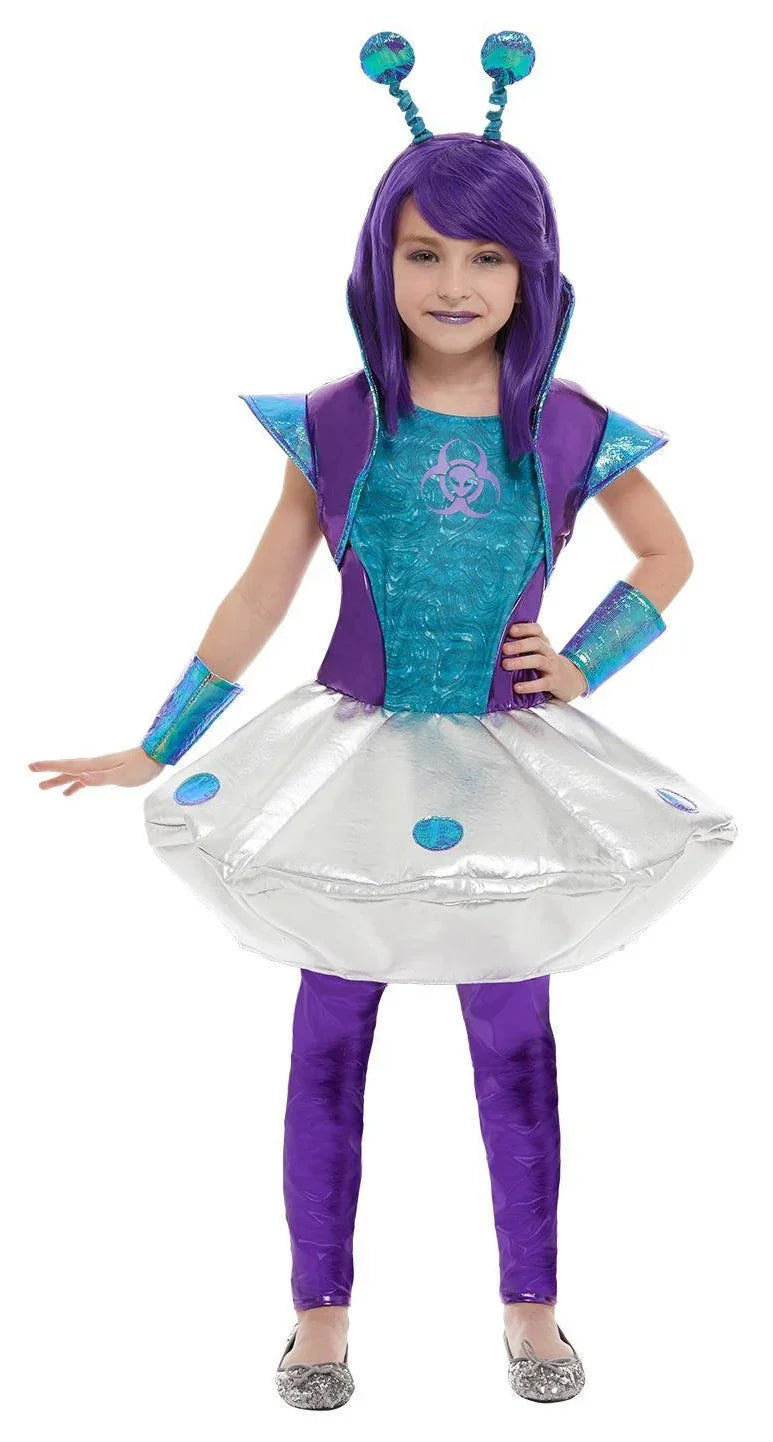 Disfraz de Extraterrestre Espacial para Niña Extraterrestres Smiffys